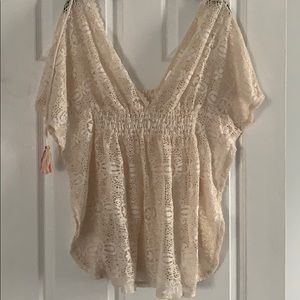 Lace swimsuit cover up